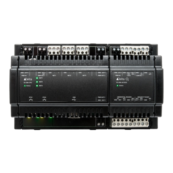Delta Controls O3-DIN-ACCESS Installationsanleitung