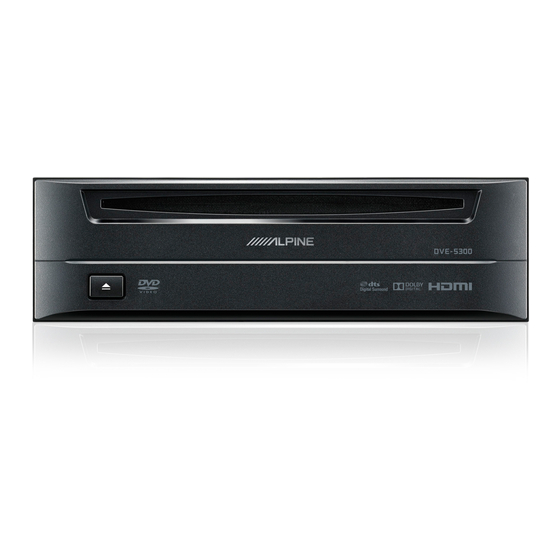 Alpine DVE-5300G Einbauanleitung
