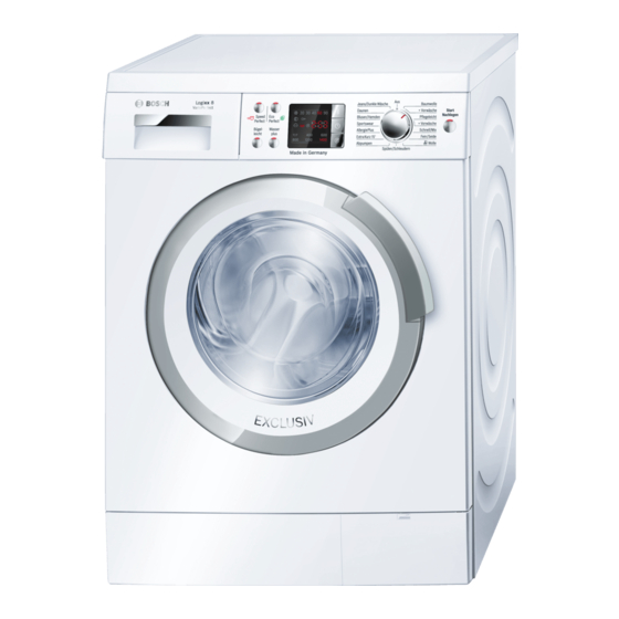 Bosch WAS28494 Logixx 8 VarioPerfect Waschvollautomat Gebrauchsanleitung