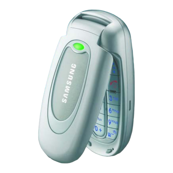 Samsung SGH-X480 Bedienungsanleitung