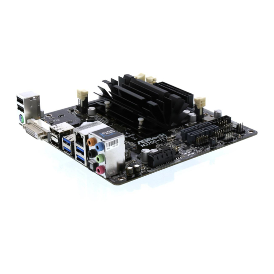 ASROCK N3700-ITX Bedienungsanleitung