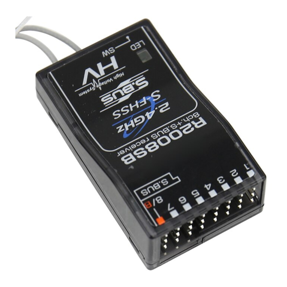 FUTABA R 2008 SB 2,4 GHz S-FHSS Kurzanleitung