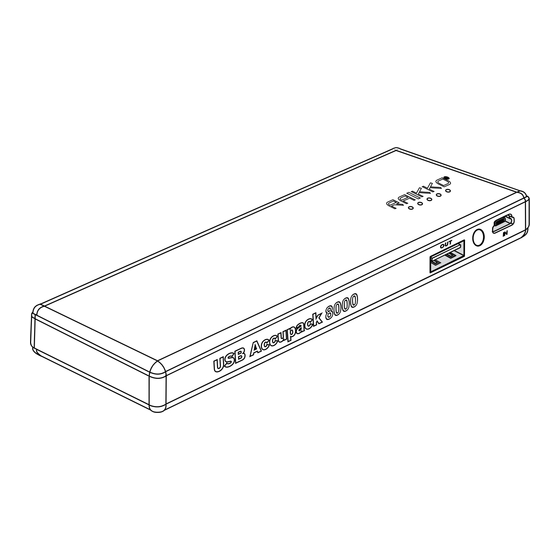 Raikko ACCUPACK 8000 Bedienungsanleitung