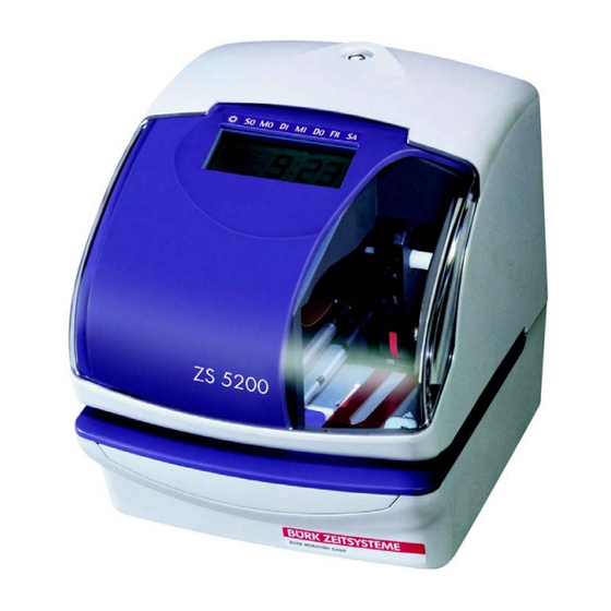 Mobatime ZS 5200 Betriebsanleitung