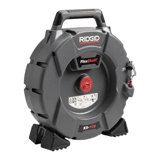 RIDGID FlexShaft K9-204 Bedienungsanleitung