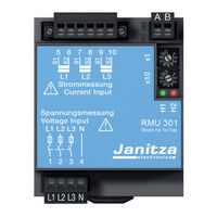 janitza RMU301 Installation Und Inbetriebnahme
