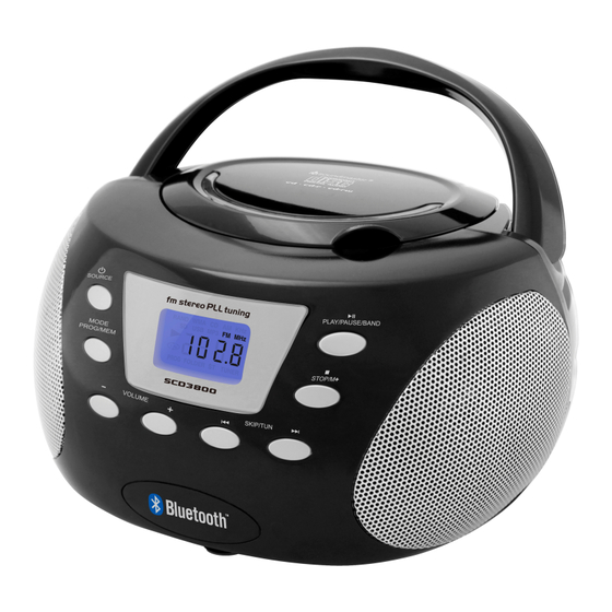 SOUNDMASTER SCD-3800 Handbuch