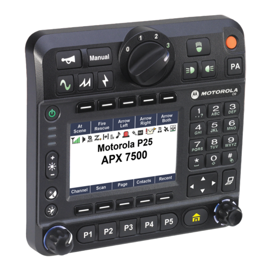 Motorola ASTRO APX Mobile 09 Kurzübersichtskarte