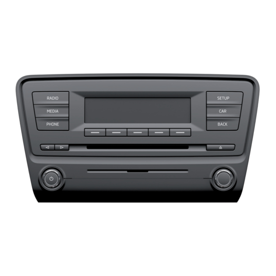 Skoda Infotainment Radio Swing Bedienungsanleitung