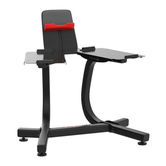 Bowflex SelectTech Hantelstander mit Medienablage Benutzerhandbuch