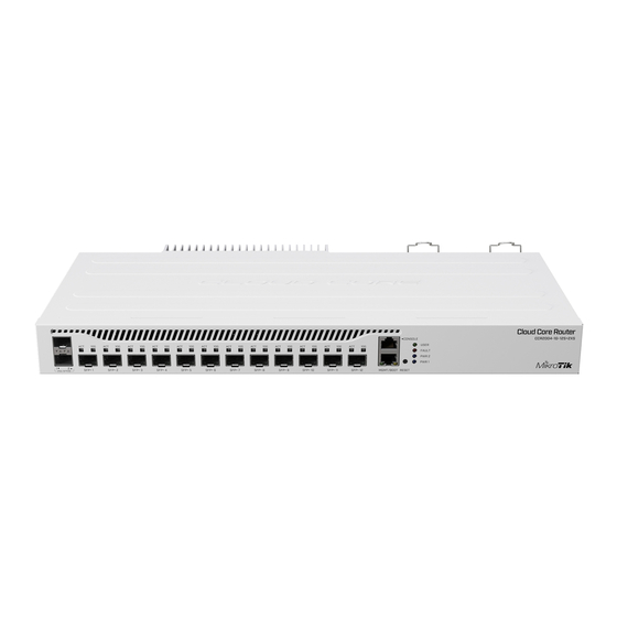 MikroTik CCR2004-1G-12S+2XS Kurzanleitung