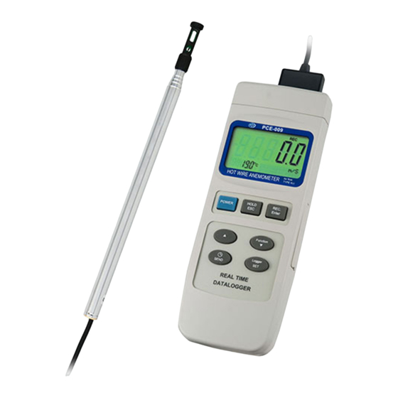 PCE Instruments PCE-009 Bedienungsanleitung