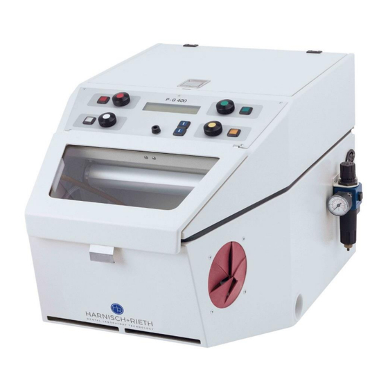 harnisch+rieth P-G400/4 Betriebsanleitung