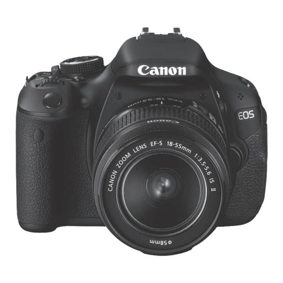 Canon EOS 600D Handbücher