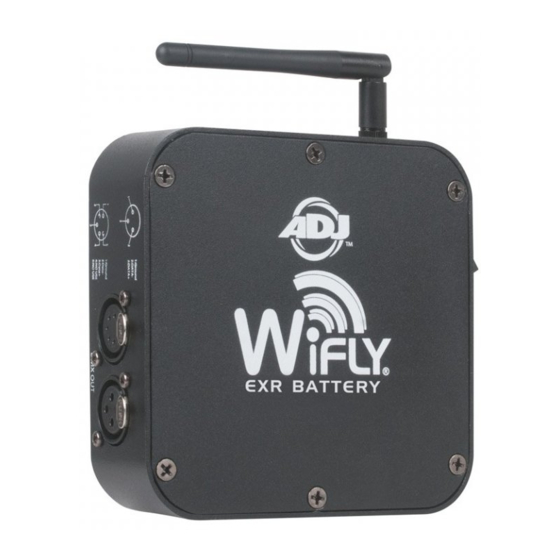 ADJ WiFLY EXR Battery Bedienungsanleitung