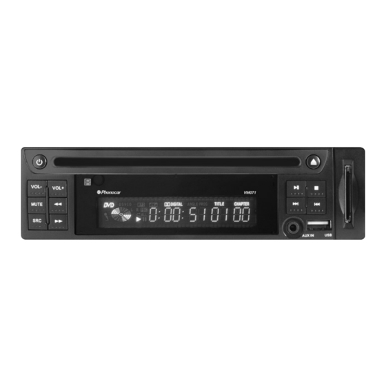 Phonocar VM 071 Gebrauchsanweisungen