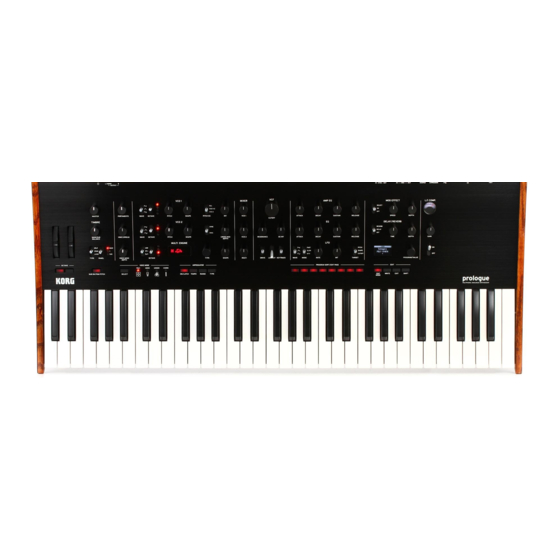 Korg prologue Blitzstart