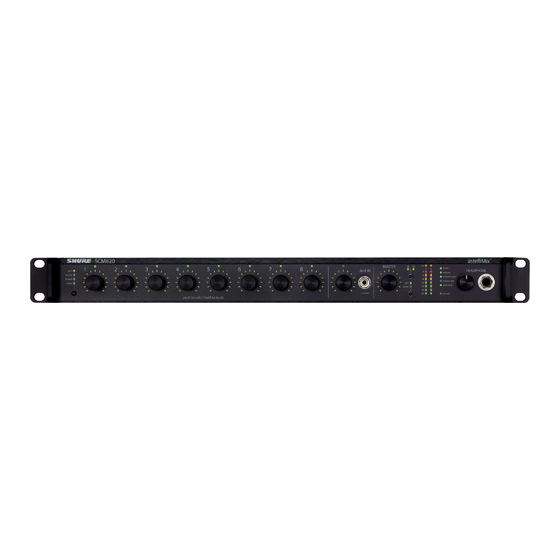 Shure SCM820 IntelliMix Bedienungsanleitung