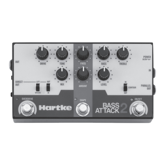 Hartke BASS ATTACK 2 Bedienungsanleitung