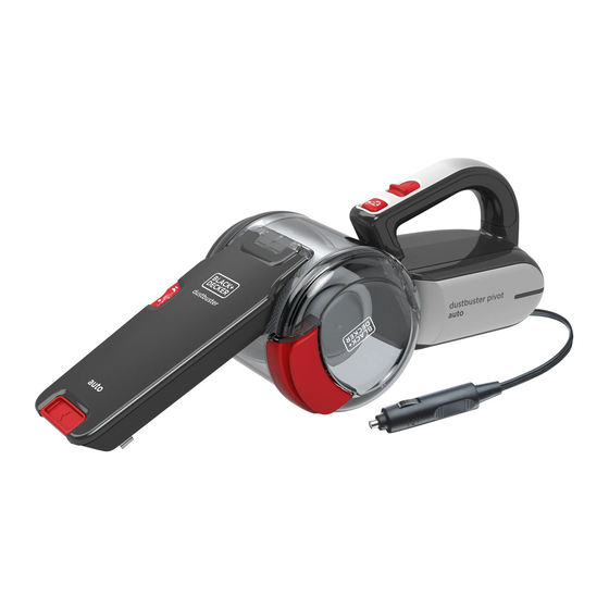 Black+Decker PV1200AV Dustbuster Bersetzung Der Originalanweisungen