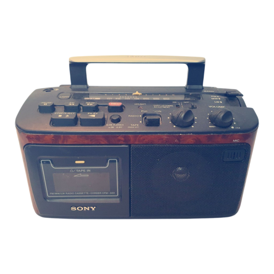 Sony CFM-A50 Bedienungsanleitung