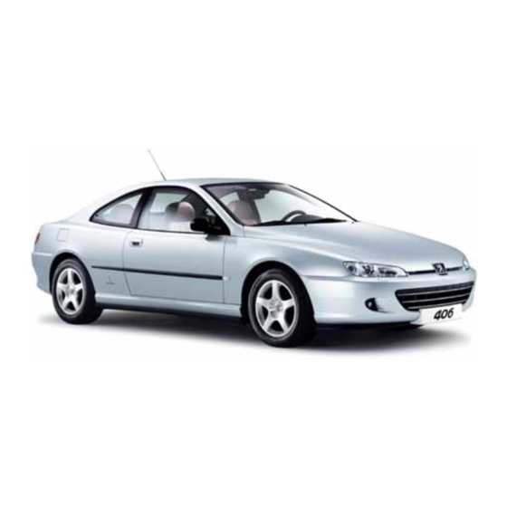 PEUGEOT 406 coupe Bedienungsanleitung