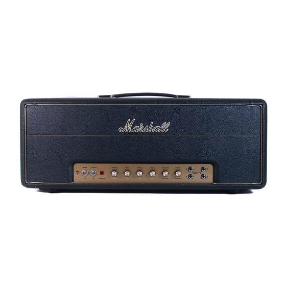 Marshall Amplification 1959SLP Bedienungsanleitung