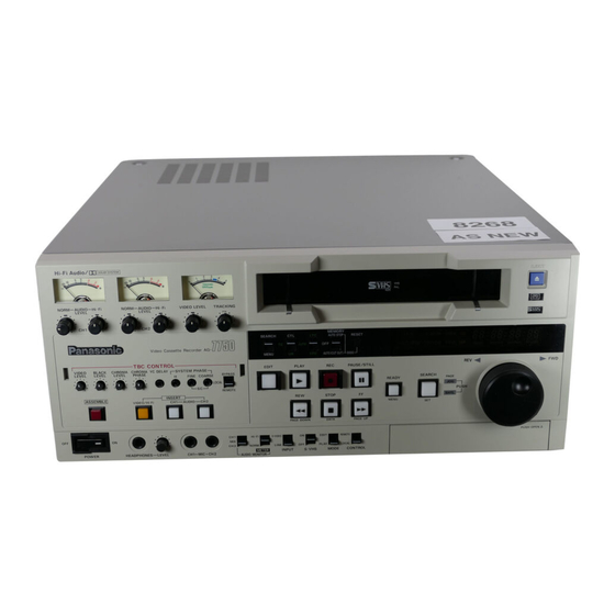 Panasonic AG-7750-E Bedienungsanleitung