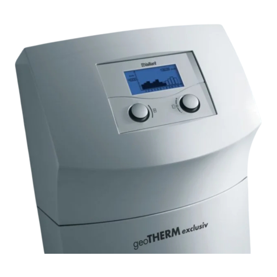 Vaillant geoTHERM Series Kurzbedienungsanleitung