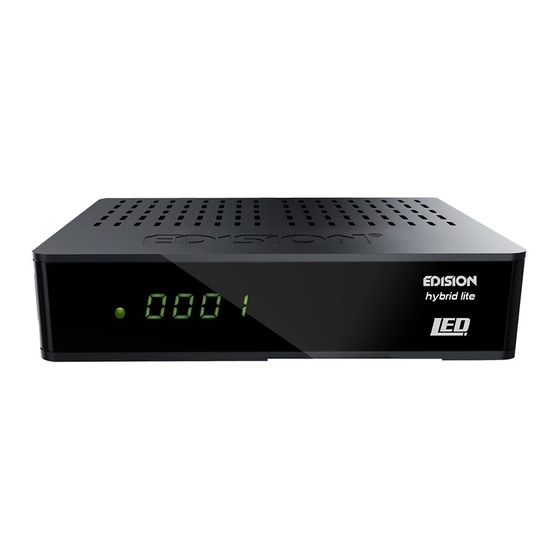 Edision OS NINO + DVB-S2 + DVB-T2/C Anleitung