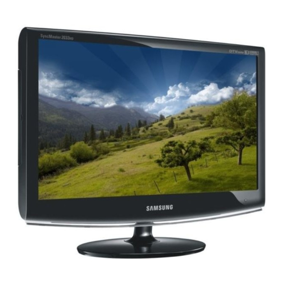 Samsung SyncMaster P2033HD Benutzerhandbuch