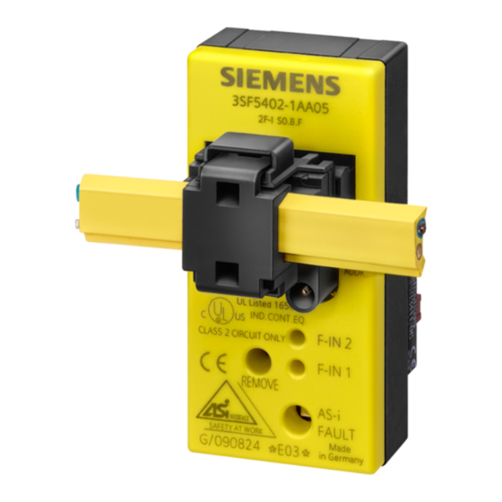 Siemens 3SF5402-1AB03 Betriebsanleitung