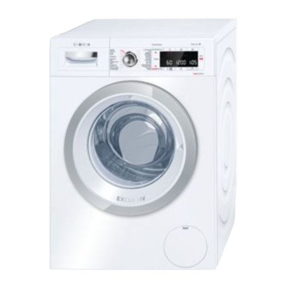 Bosch WAW28F40CH Gebrauchs- Und Aufstellanleitung