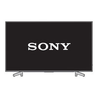 Sony BRAVIA KD-70XF83 series Einrichtungshandbuch