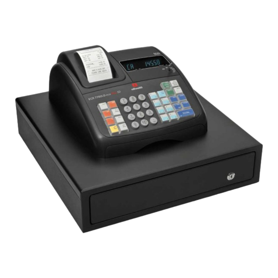 Olivetti ECR 7700LD eco Plus Anwenderhandbuch