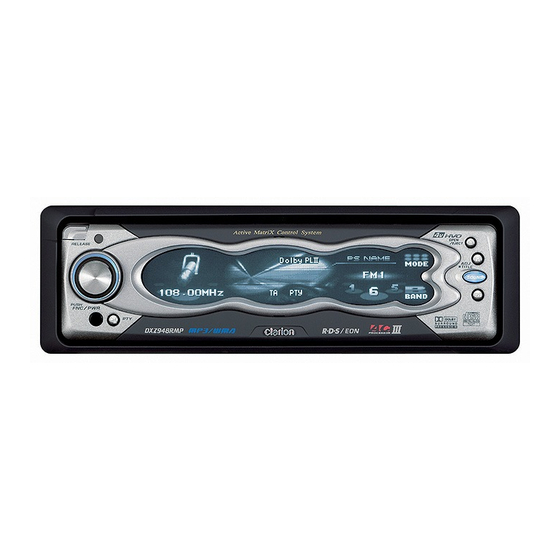 Clarion DXZ948RMP Bedienungsanleitung