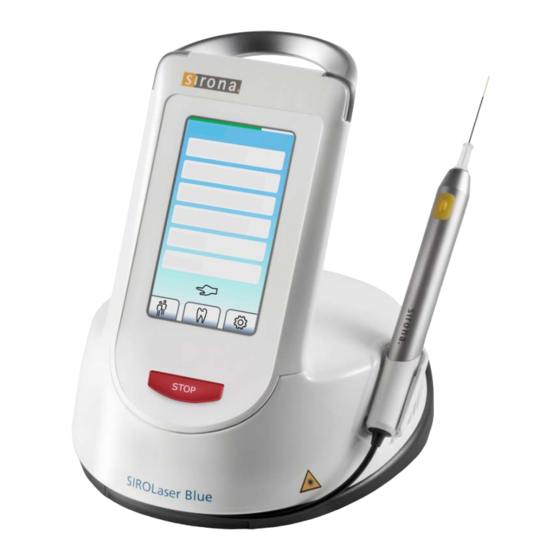 Sirona SIROLaser Blue Gebrauchsanweisung