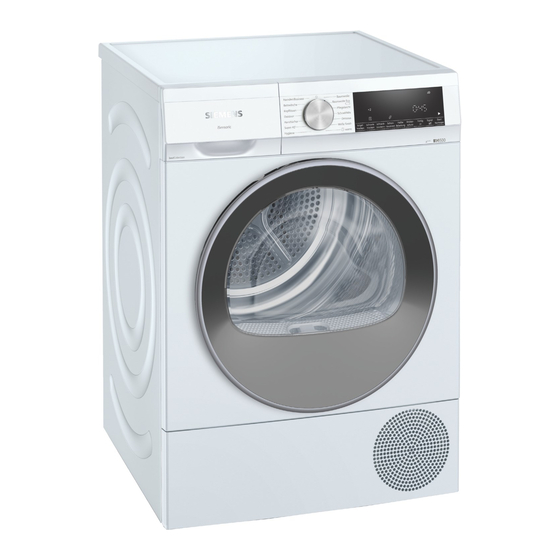 Siemens WQ33G2DG0 Gebrauchs- Und Montageanleitung