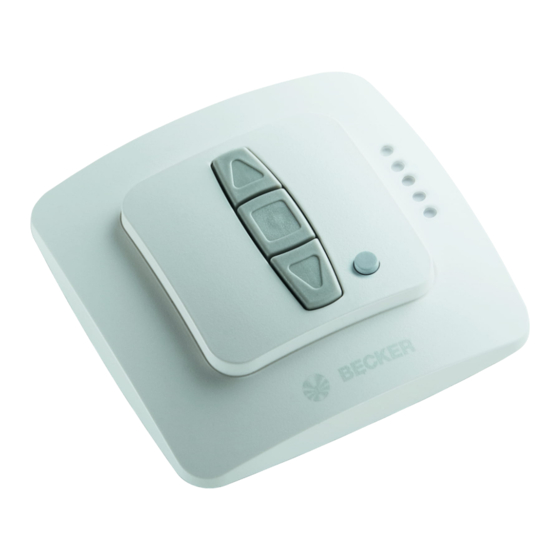 Becker Centronic EasyControl EC315 Montage- Und Betriebsanleitung