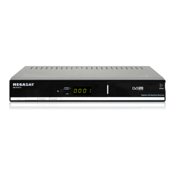 Megasat HD 570 CI Benutzerhandbuch