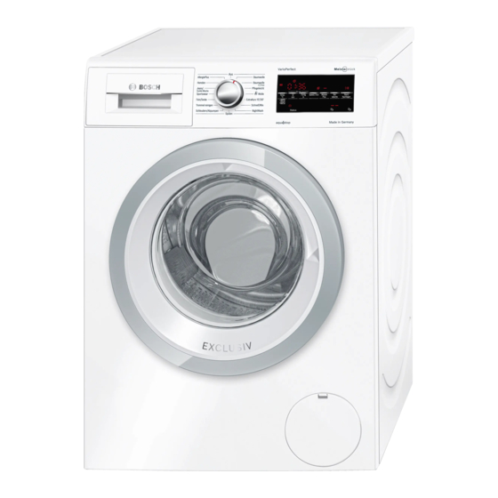 Bosch WAG28490 Gebrauchs- Und Aufstellanleitung