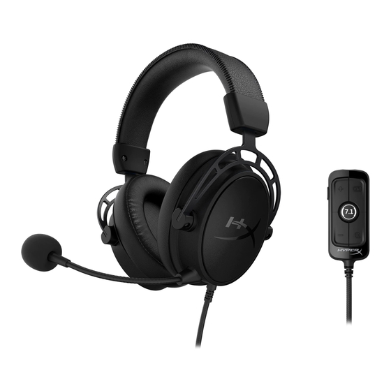 HyperX Cloud Alpha series Anleitungen