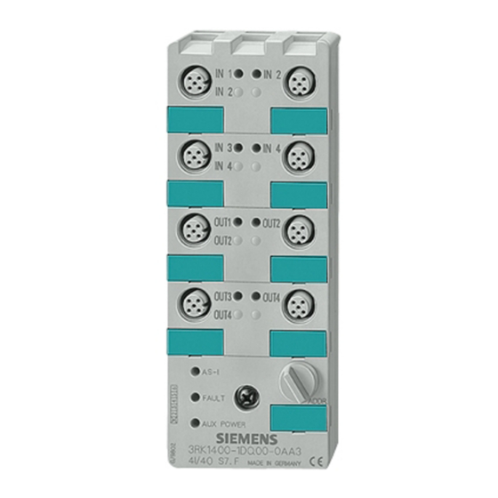Siemens 3RK1 serie Betriebsanleitung