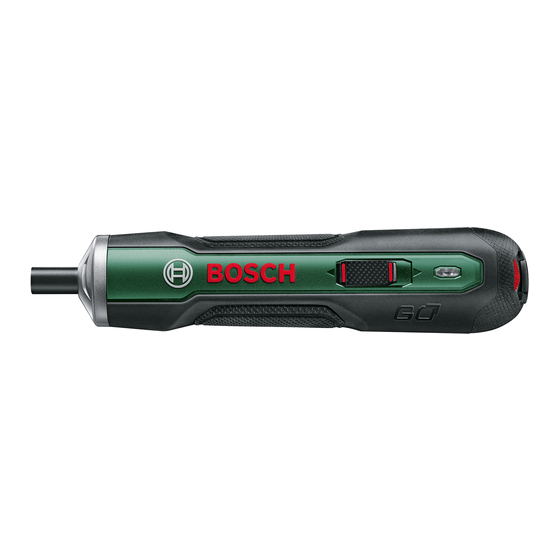 Bosch PushDrive Originalbetriebsanleitung