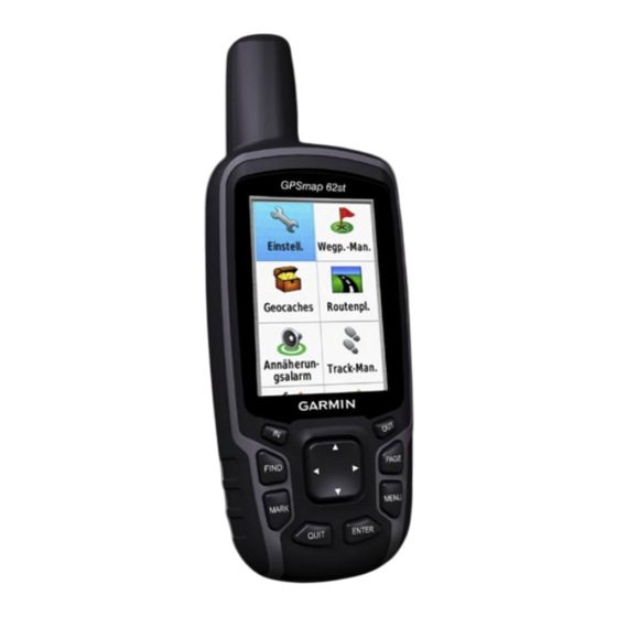 Garmin GPSMAP 62 Schnellstartanleitung