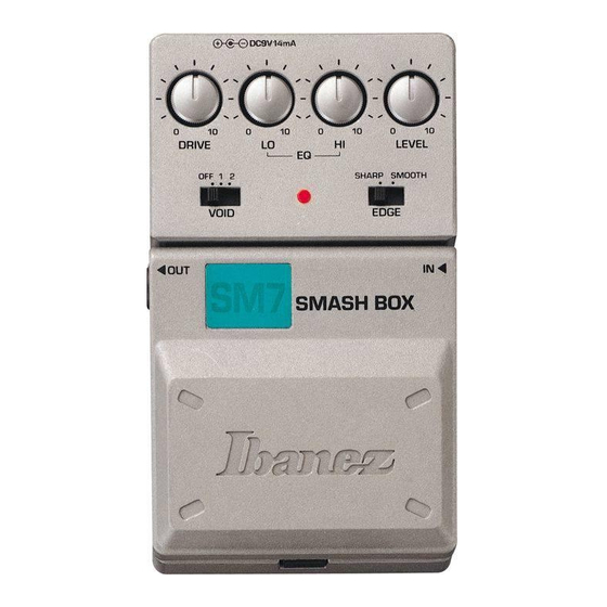 Ibanez Tone-Lok SM7 SMASH BOX Bedienungsanleitung