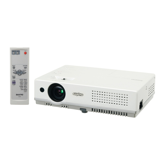 Sanyo PLC-XW60 Bedienungsanleitung