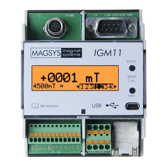 MAGSYS IGM11 Bedienungsanleitung