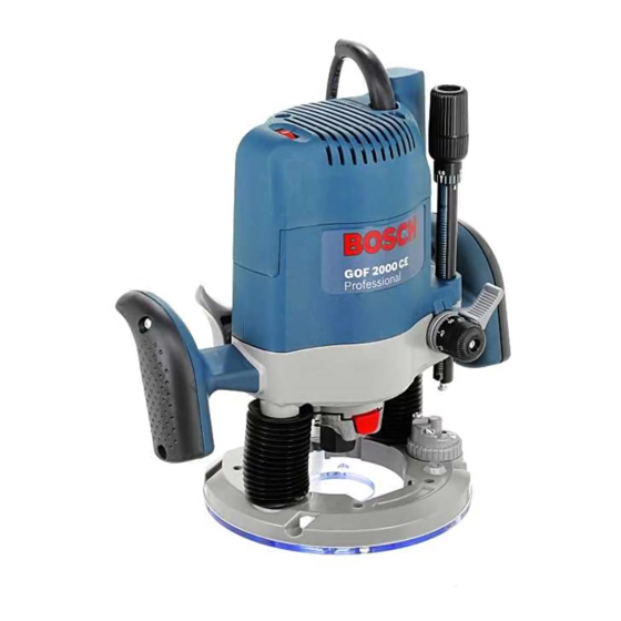Bosch GOF 2000 CE Professional Originalbetriebsanleitung