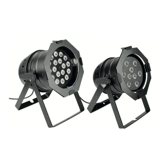 Cameo QUAD COLOUR LED PAR LIGHT Serie Bedienungsanleitung
